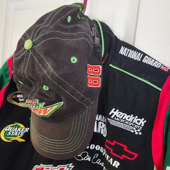 08. 03-06-01 4. #88 Dale Jr Mountain Dew National Guard NASCAR Jacket with Adjus - Picture 5 of 6